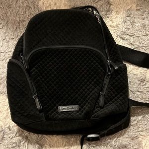 Vera Bradley Hadley Backpack in Black Velvet